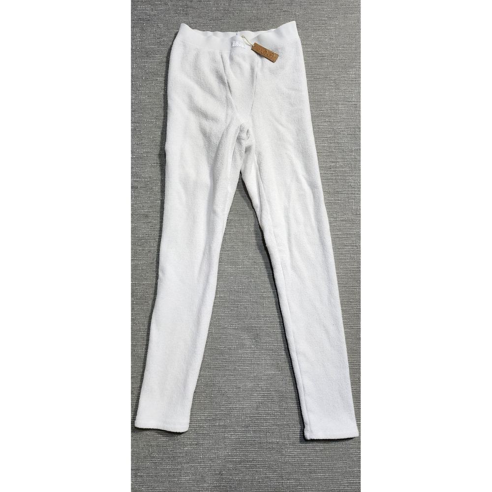 SKIMS Terry Legging Marble White Cotton Blend Loungewear Pants Medium - Picture 2 of 13